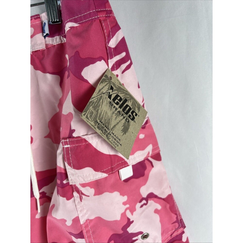Women’s Long Board Shorts Size 8 (30 In Waist) Inseam 11 Inches Pink Camo New - Picture 2 of 8